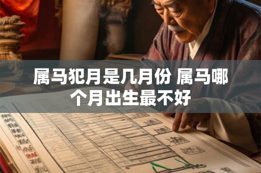 属马犯月是几月份 属马哪个月出生最不好 属马犯月是几月份 属马哪个月出生最不好