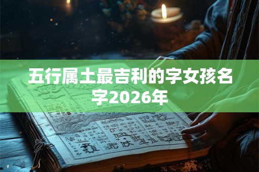 五行属土最吉利的字女孩名字2026年 五行属土最吉利的字女孩名字2026年