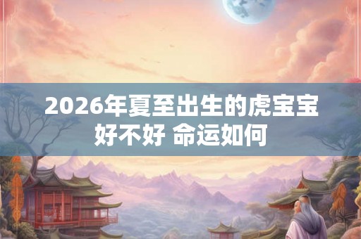 2026年夏至出生的虎宝宝好不好 命运如何