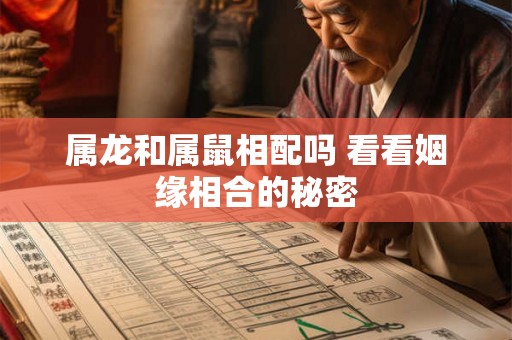 属龙和属鼠相配吗 看看姻缘相合的秘密 属龙和属鼠相配吗 看看姻缘相合的秘密