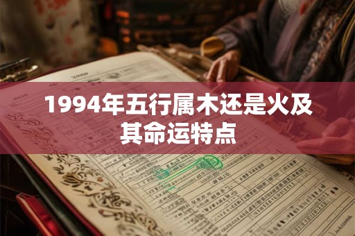 1994年五行属木还是火及其命运特点 1994年五行属木还是火及其命运特点