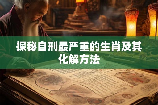 探秘自刑最严重的生肖及其化解方法 探秘自刑最严重的生肖及其化解方法