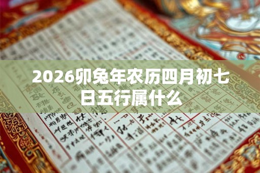 2026卯兔年农历四月初七日五行属什么 2026卯兔年农历四月初七日五行属什么