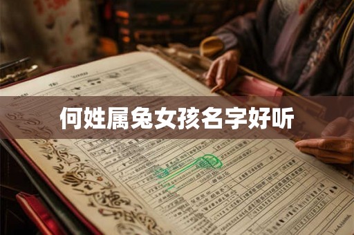 何姓属兔女孩名字好听