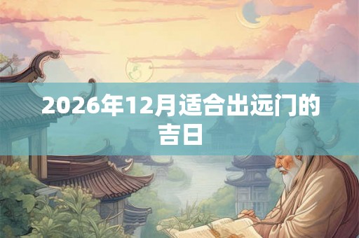 2026年12月适合出远门的吉日 2026年12月适合出远门的吉日