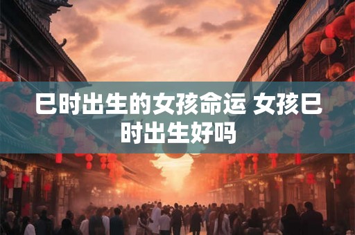 巳时出生的女孩命运 女孩巳时出生好吗 巳时出生的女孩命运 女孩巳时出生好吗