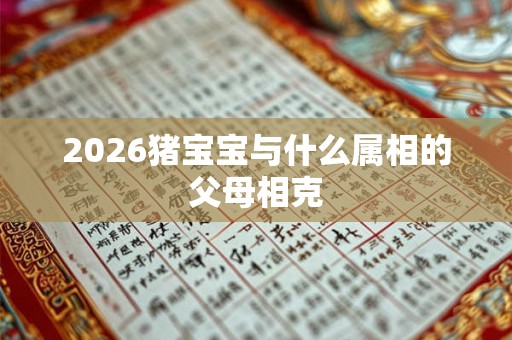 2026猪宝宝与什么属相的父母相克 2026猪宝宝与什么属相的父母相克