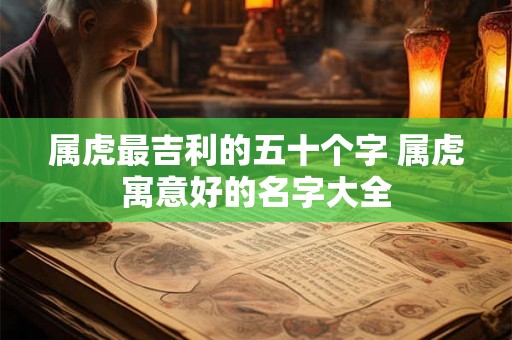 属虎最吉利的五十个字 属虎寓意好的名字大全