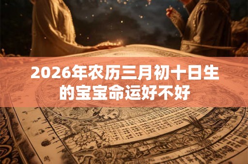 2026年农历三月初十日生的宝宝命运好不好
