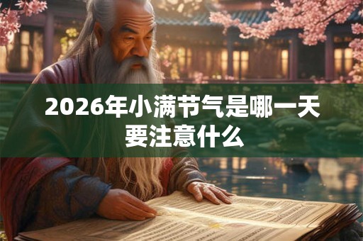 2026年小满节气是哪一天 要注意什么 2026年小满节气是哪一天 要注意什么