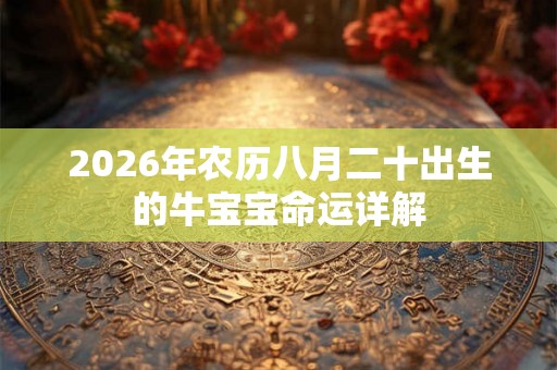 2026年农历八月二十出生的牛宝宝命运详解 2026年农历八月二十出生的牛宝宝命运详解