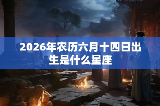2026年农历六月十四日出生是什么星座 2026年农历六月十四日出生是什么星座