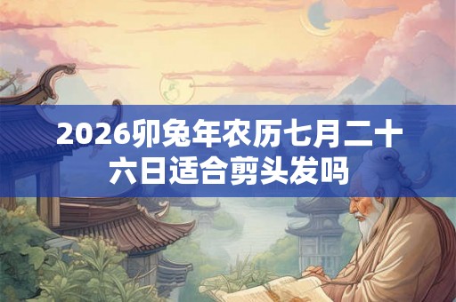 2026卯兔年农历七月二十六日适合剪头发吗 2026卯兔年农历七月二十六日适合剪头发吗