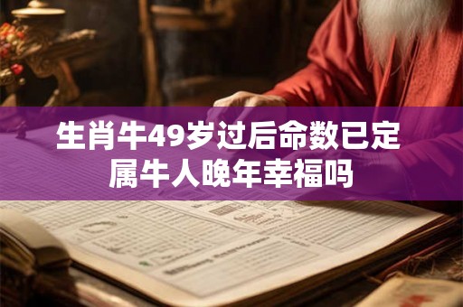 生肖牛49岁过后命数已定 属牛人晚年幸福吗