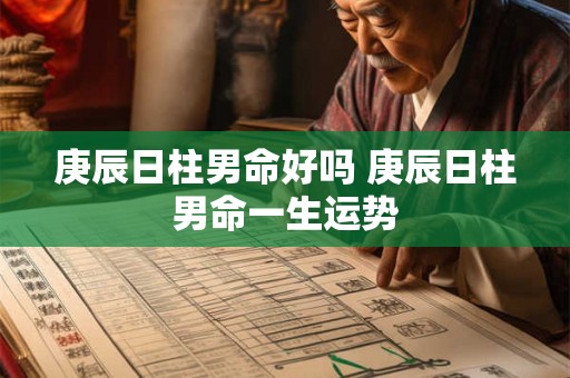 庚辰日柱男命好吗 庚辰日柱男命一生运势 庚辰日柱男命好吗 庚辰日柱男命一生运势