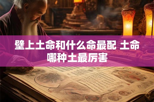 壁上土命和什么命最配 土命哪种土最厉害
