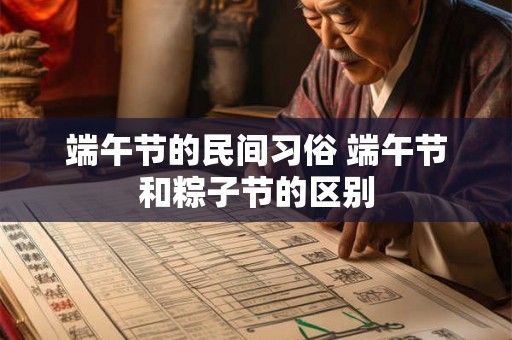 端午节的民间习俗 端午节和粽子节的区别 端午节的民间习俗 端午节和粽子节的区别
