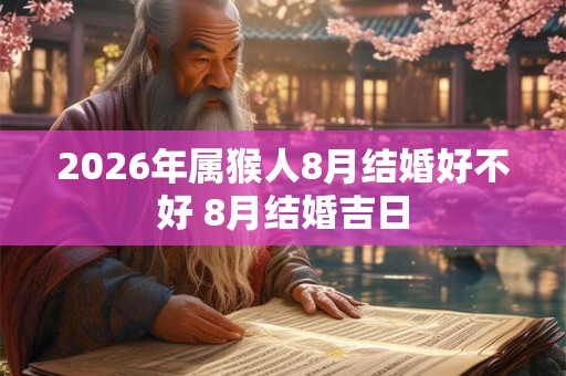 2026年属猴人8月结婚好不好 8月结婚吉日 2026年属猴人8月结婚好不好 8月结婚吉日
