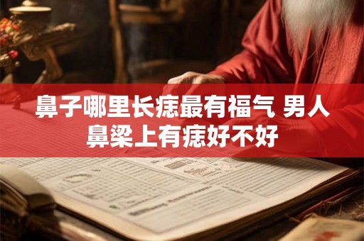 鼻子哪里长痣最有福气 男人鼻梁上有痣好不好