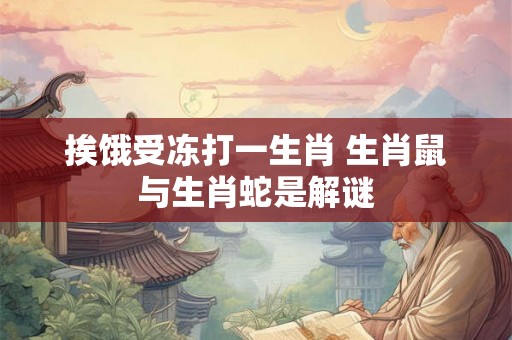 挨饿受冻打一生肖 生肖鼠与生肖蛇是解谜 挨饿受冻打一生肖 生肖鼠与生肖蛇是解谜