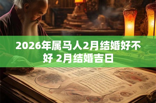 2026年属马人2月结婚好不好 2月结婚吉日 2026年属马人2月结婚好不好 2月结婚吉日
