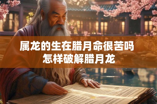 属龙的生在腊月命很苦吗 怎样破解腊月龙