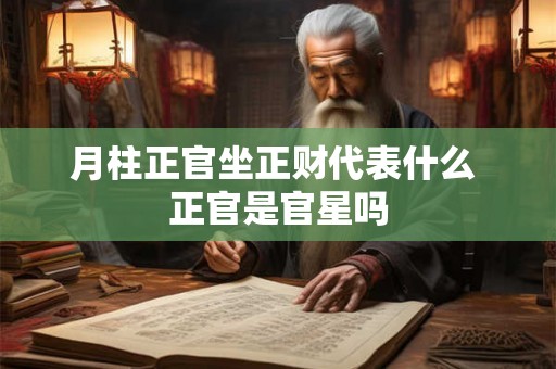 月柱正官坐正财代表什么 正官是官星吗 月柱正官坐正财代表什么 正官是官星吗