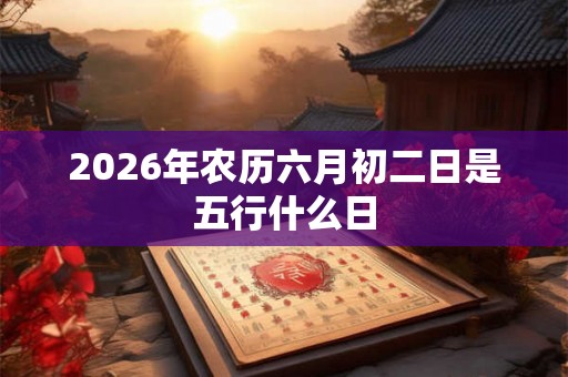 2026年农历六月初二日是五行什么日 2026年农历六月初二日是五行什么日