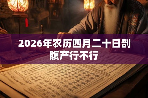 2026年农历四月二十日剖腹产行不行