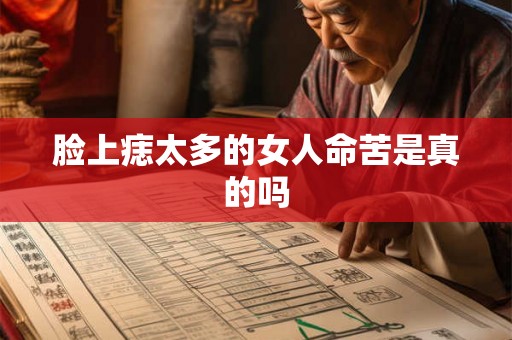 脸上痣太多的女人命苦是真的吗 脸上痣太多的女人命苦是真的吗