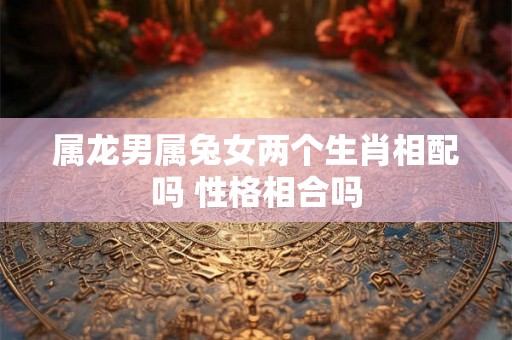 属龙男属兔女两个生肖相配吗 性格相合吗