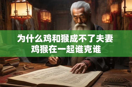 为什么鸡和猴成不了夫妻 鸡猴在一起谁克谁 为什么鸡和猴成不了夫妻 鸡猴在一起谁克谁