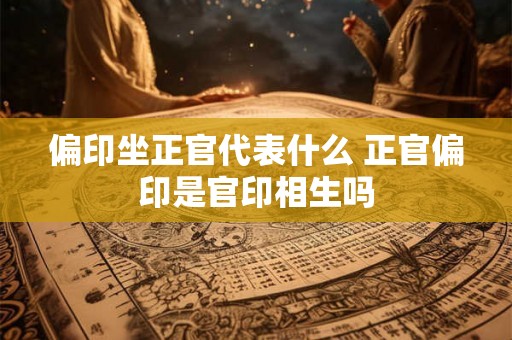 偏印坐正官代表什么 正官偏印是官印相生吗