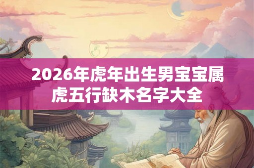 2026年虎年出生男宝宝属虎五行缺木名字大全 2026年虎年出生男宝宝属虎五行缺木名字大全