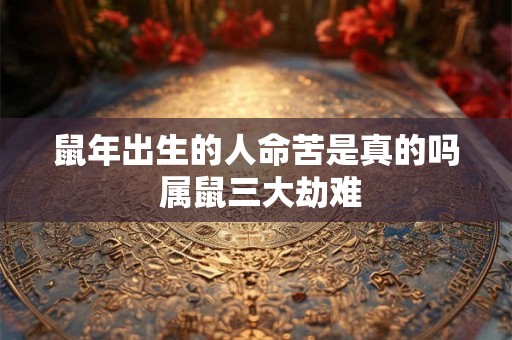 鼠年出生的人命苦是真的吗 属鼠三大劫难 鼠年出生的人命苦是真的吗 属鼠三大劫难