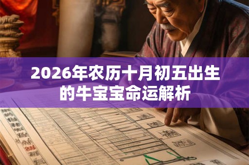 2026年农历十月初五出生的牛宝宝命运解析 2026年农历十月初五出生的牛宝宝命运解析