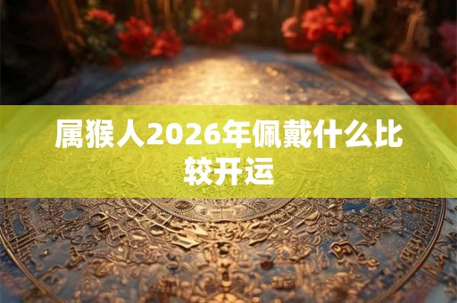 属猴人2026年佩戴什么比较开运 属猴人2026年佩戴什么比较开运