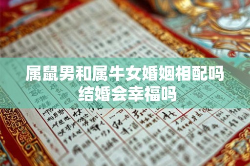 属鼠男和属牛女婚姻相配吗 结婚会幸福吗 属鼠男和属牛女婚姻相配吗 结婚会幸福吗