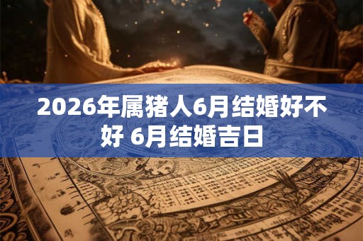 2026年属猪人6月结婚好不好 6月结婚吉日 2026年属猪人6月结婚好不好 6月结婚吉日