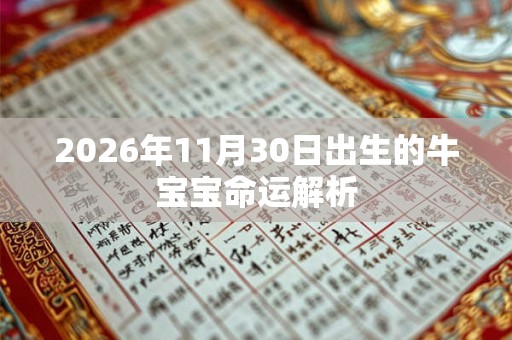2026年11月30日出生的牛宝宝命运解析