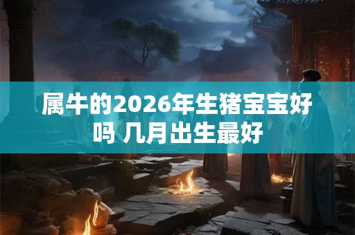 属牛的2026年生猪宝宝好吗 几月出生最好 属牛的2026年生猪宝宝好吗 几月出生最好