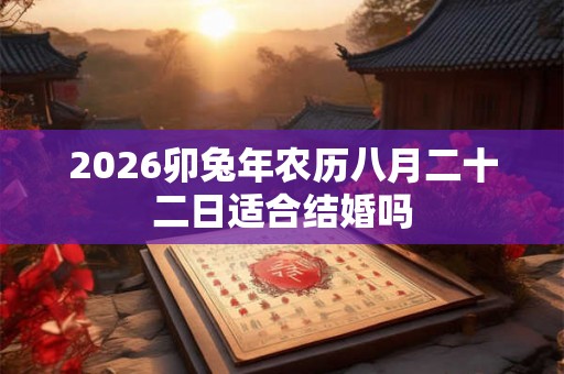 2026卯兔年农历八月二十二日适合结婚吗 2026卯兔年农历八月二十二日适合结婚吗