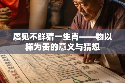 屡见不鲜猜一生肖——物以稀为贵的意义与猜想