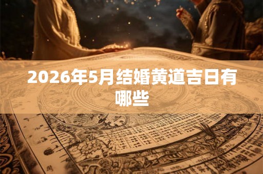 2026年5月结婚黄道吉日有哪些 2026年5月结婚黄道吉日有哪些