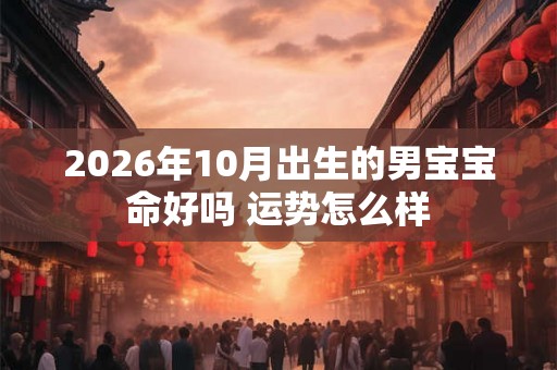 2026年10月出生的男宝宝命好吗 运势怎么样 2026年10月出生的男宝宝命好吗 运势怎么样