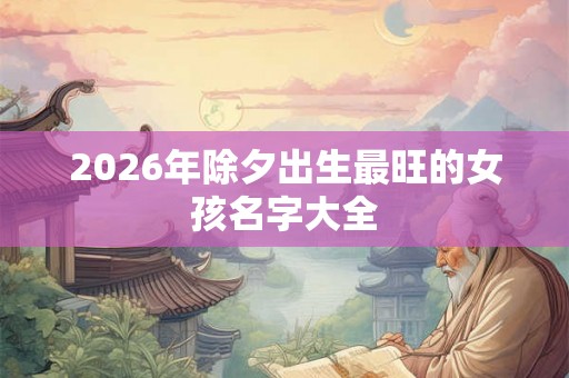 2026年除夕出生最旺的女孩名字大全