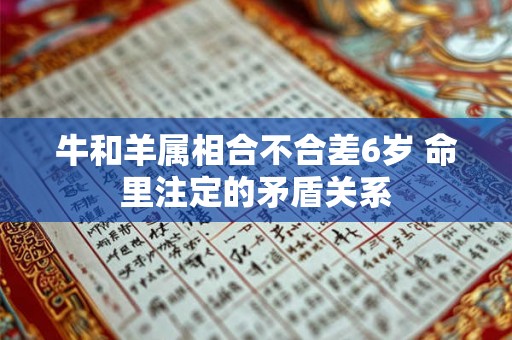 牛和羊属相合不合差6岁 命里注定的矛盾关系
