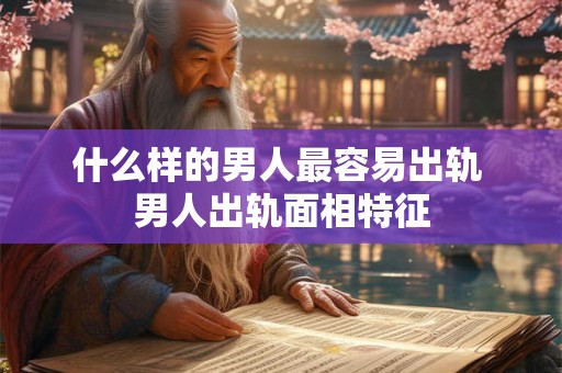 什么样的男人最容易出轨 男人出轨面相特征