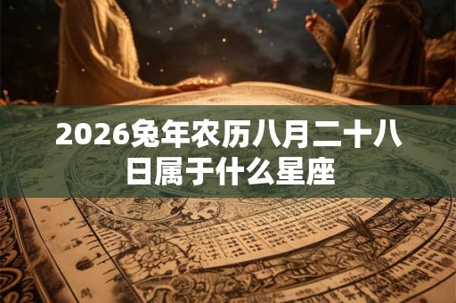 2026兔年农历八月二十八日属于什么星座 2026兔年农历八月二十八日属于什么星座