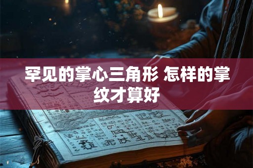 罕见的掌心三角形 怎样的掌纹才算好 罕见的掌心三角形 怎样的掌纹才算好